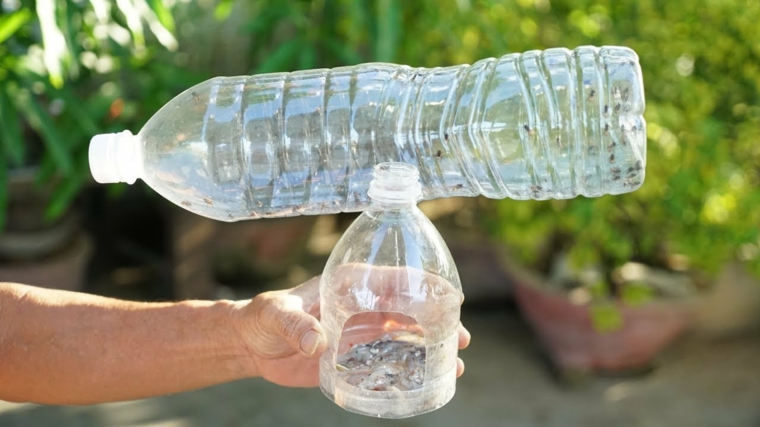 rimedi contro le mosche all aperto trappola animosche con bottiglie di plastica