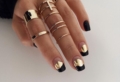 Nail art per unghie nere opache – il trend più chic di sempre!