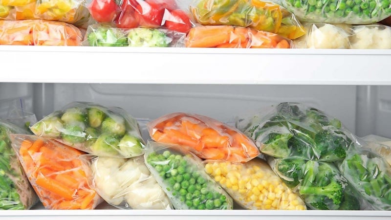 come congelare le zucchine sacchettini con verdure