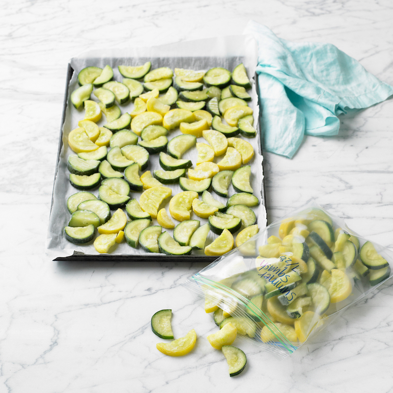 come conservare le zucchine lesse in sacchetti per freezer