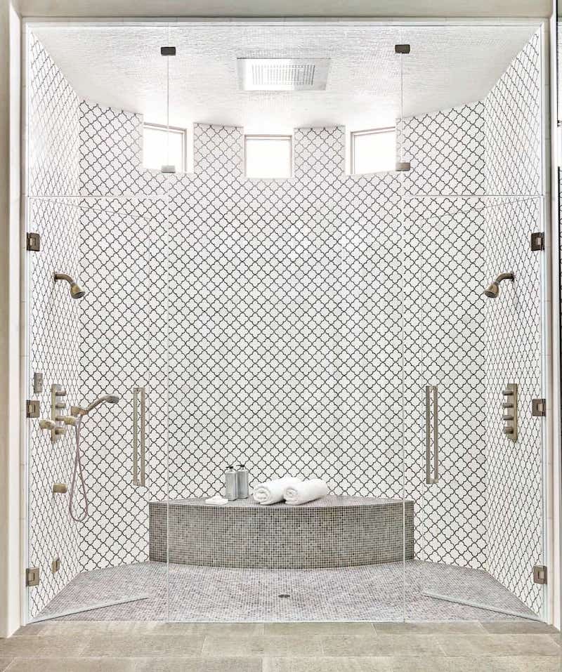 cabina doccia con vetro