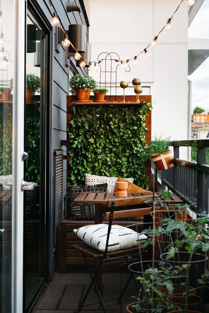 giardino verticale per balcone piccolo