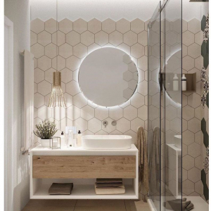 Il Rivestimento bagno moderno tortora, evergreen per eccellenza di tutti i tempi!