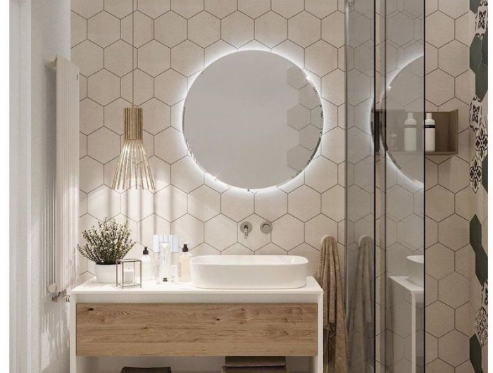 Il Rivestimento bagno moderno tortora, evergreen per eccellenza di tutti i tempi!