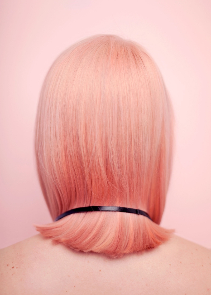 balayage rosa su capelli biondi