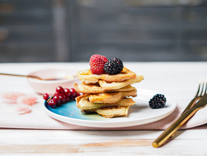 Ricetta waffle soffici senza glutine, ideali per la colazione di un regime alimentare chetogenico!
