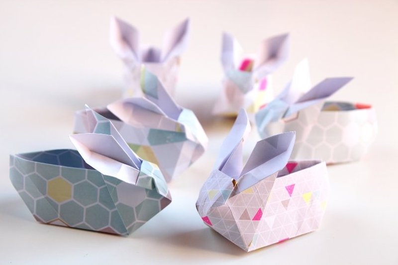 lavoretto di pasqua coniglietto origami
