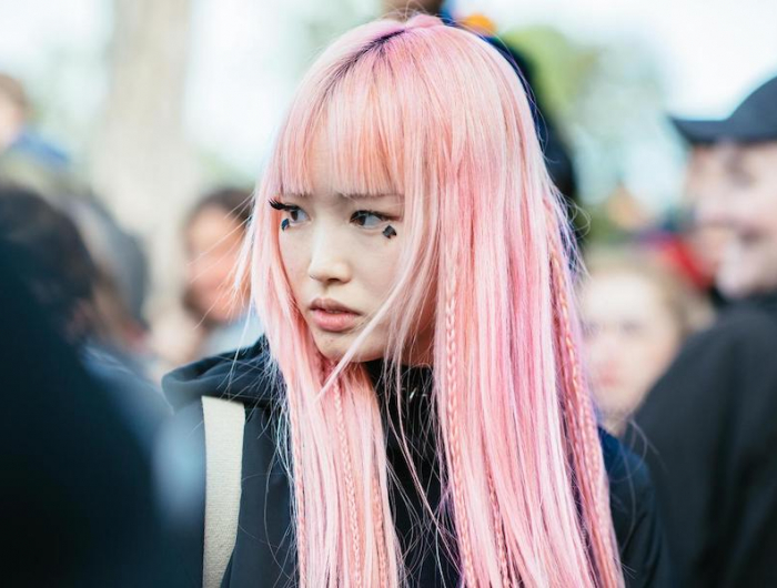 Capelli rosa pastello per chi vuole osare un look estremamente inconsueto!