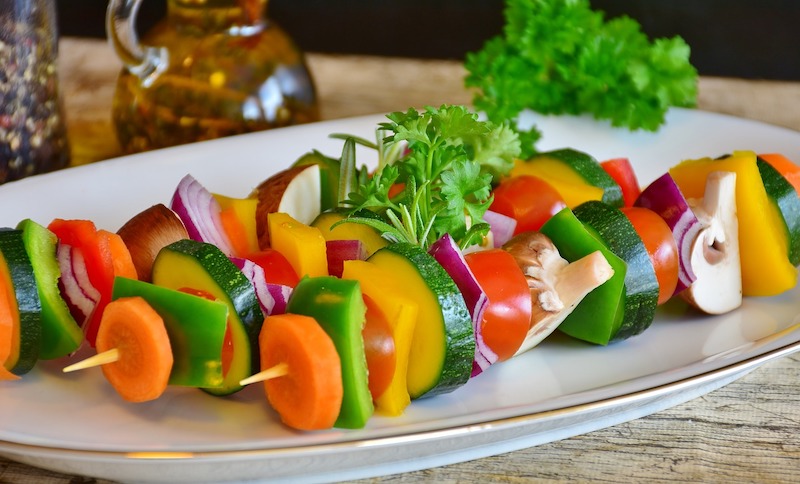 spiedini di verdura alimentazione e allergie