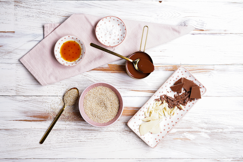 ingredienti per fare il crunch al quinoa