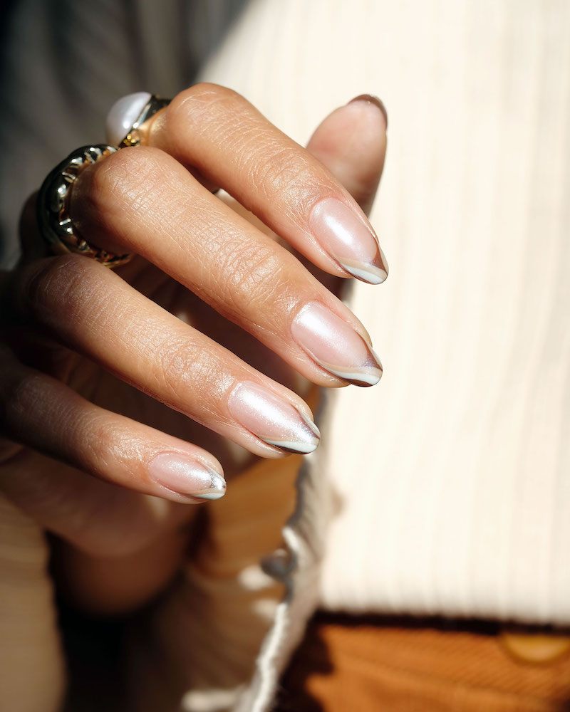 unghie perlate tutorial manicure fatta in casa