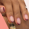 manicure unghie ovali corte smalto trasparente french manicure colorata