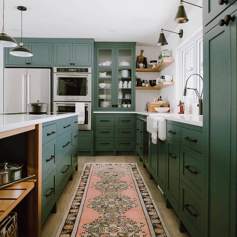 colori da evitare in cucina mobili di legno in verde