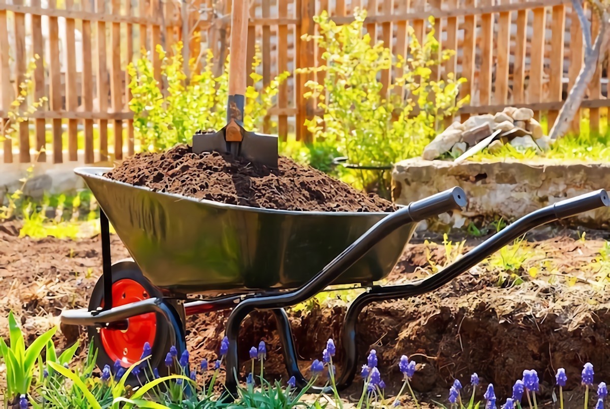pulire il giardino giardinaggio in orto