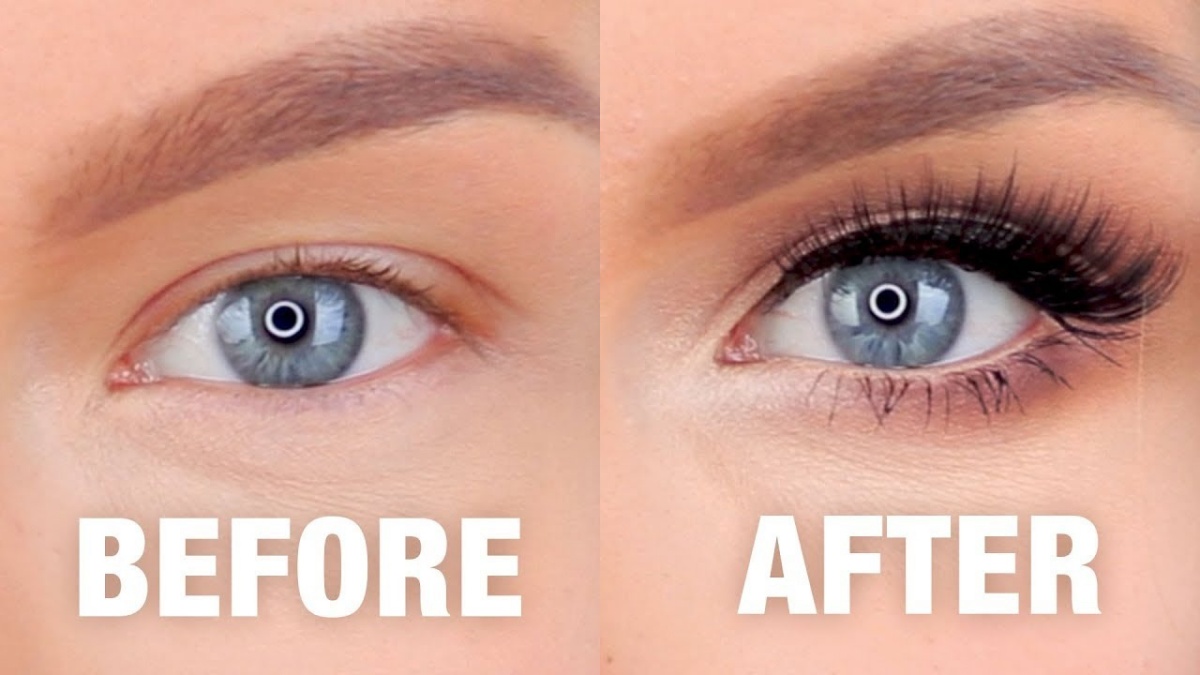 prima e dopo make up occhi piccoli eyeliner nero