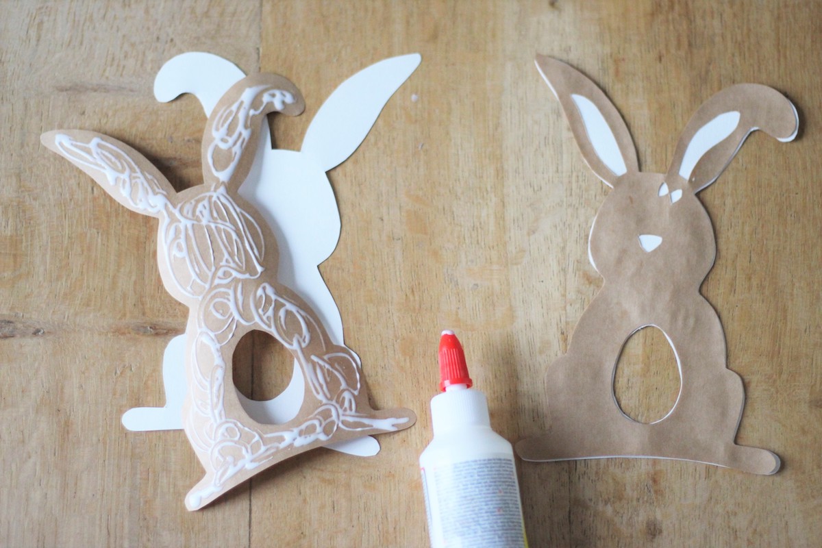 tutorial per creare coniglietti pasquali di carta