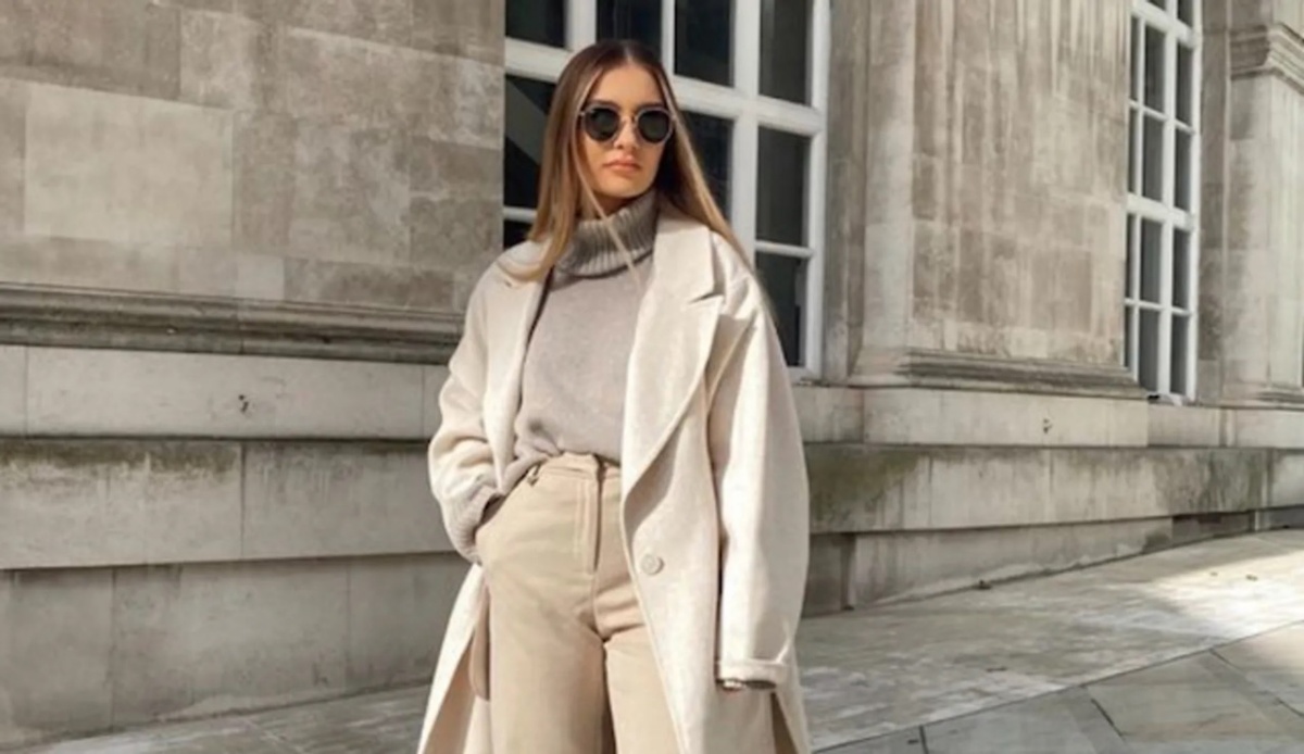 outfit autunnale cappotto beige