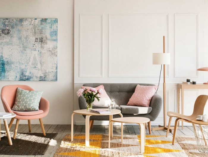 Soggiorno in stile nordico: arredo che permette di rinnovare facile il living