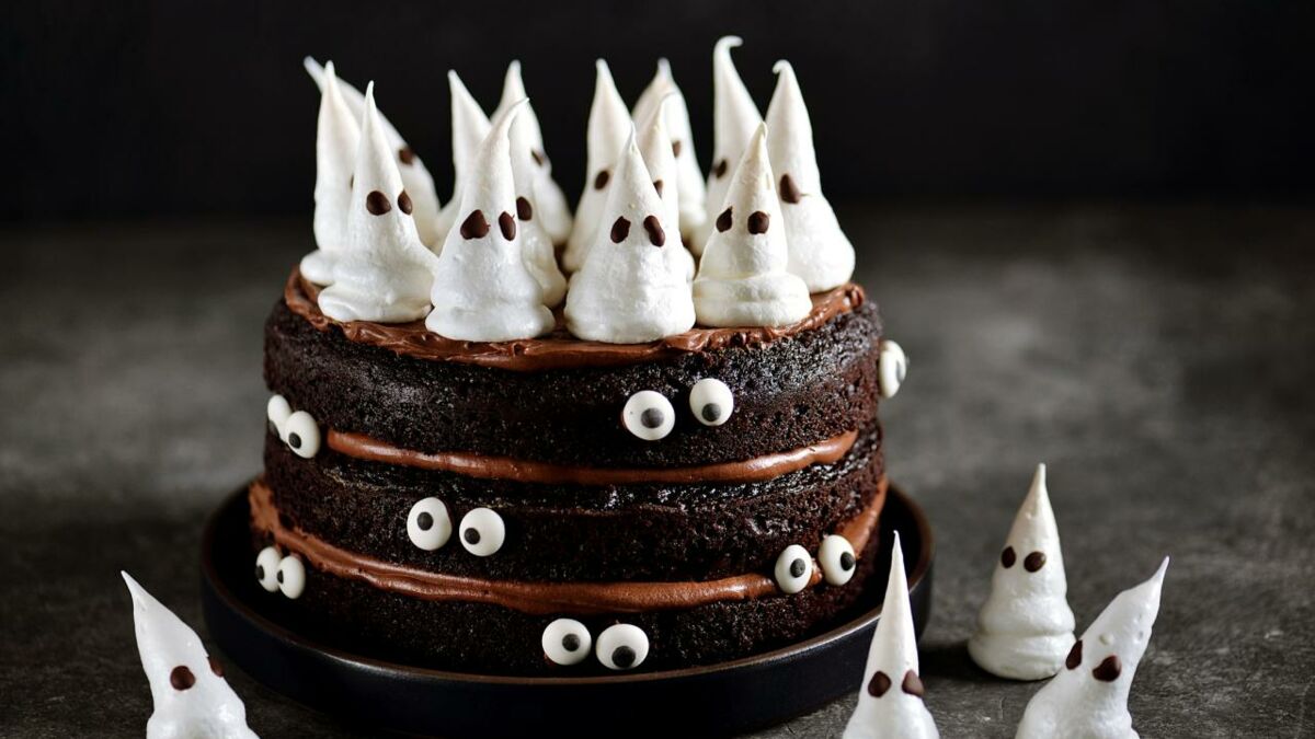 ricette per halloween torta decorata come fantasma