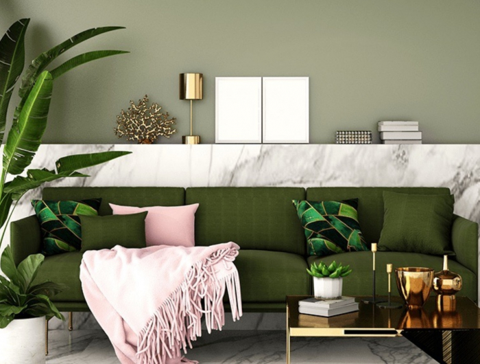 Colori da abbinare al verde oliva per ogni ambiente della casa
