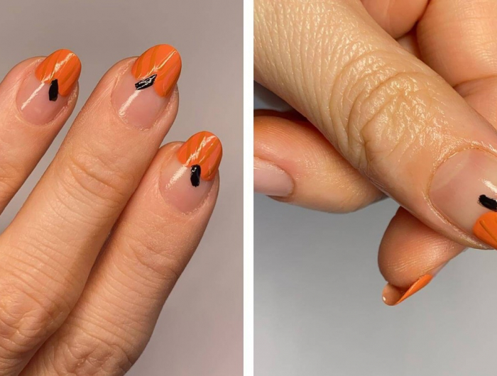 Unghie color zucca: la manicure autunno 2023 da copiare!
