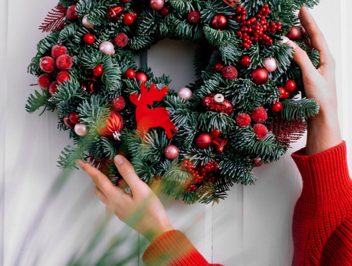 Decorazioni natalizie per ingresso della tua casa o appartamento
