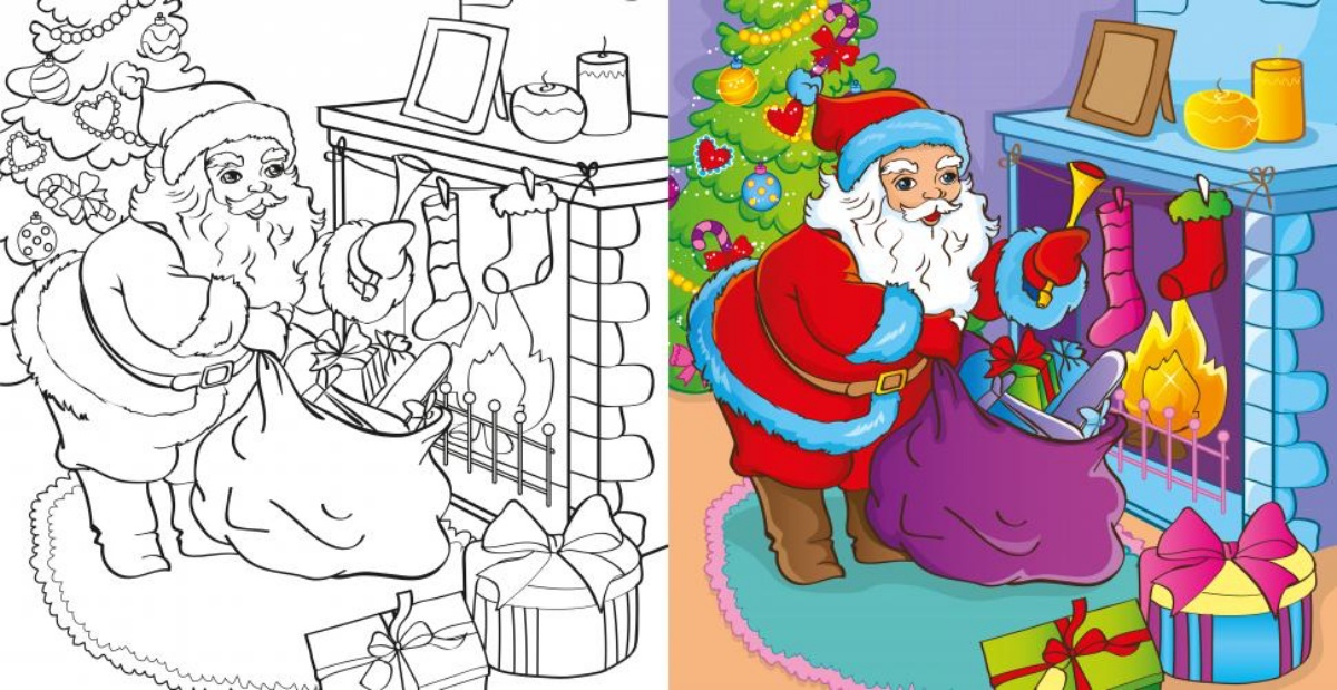 disegno per bambini da coloare idee natalizie