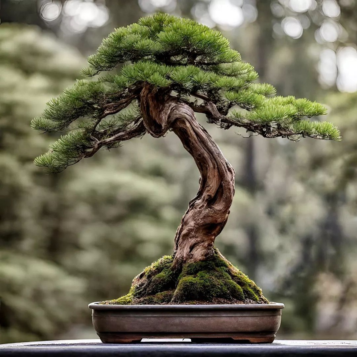 decorazione con bonsai da interno