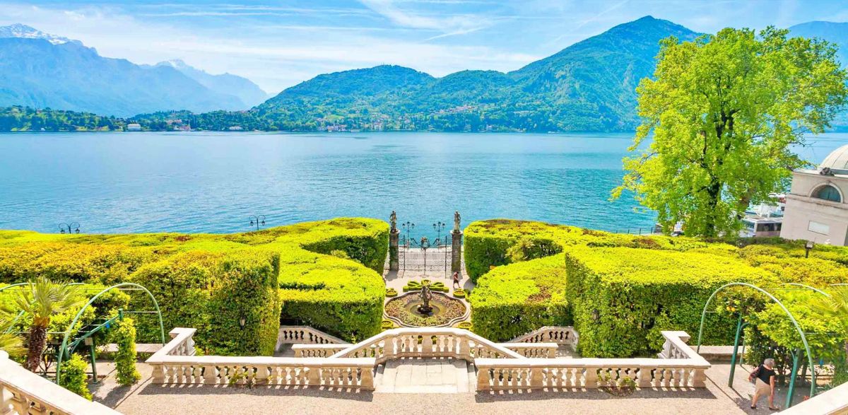 bellissima vista sul lago di como